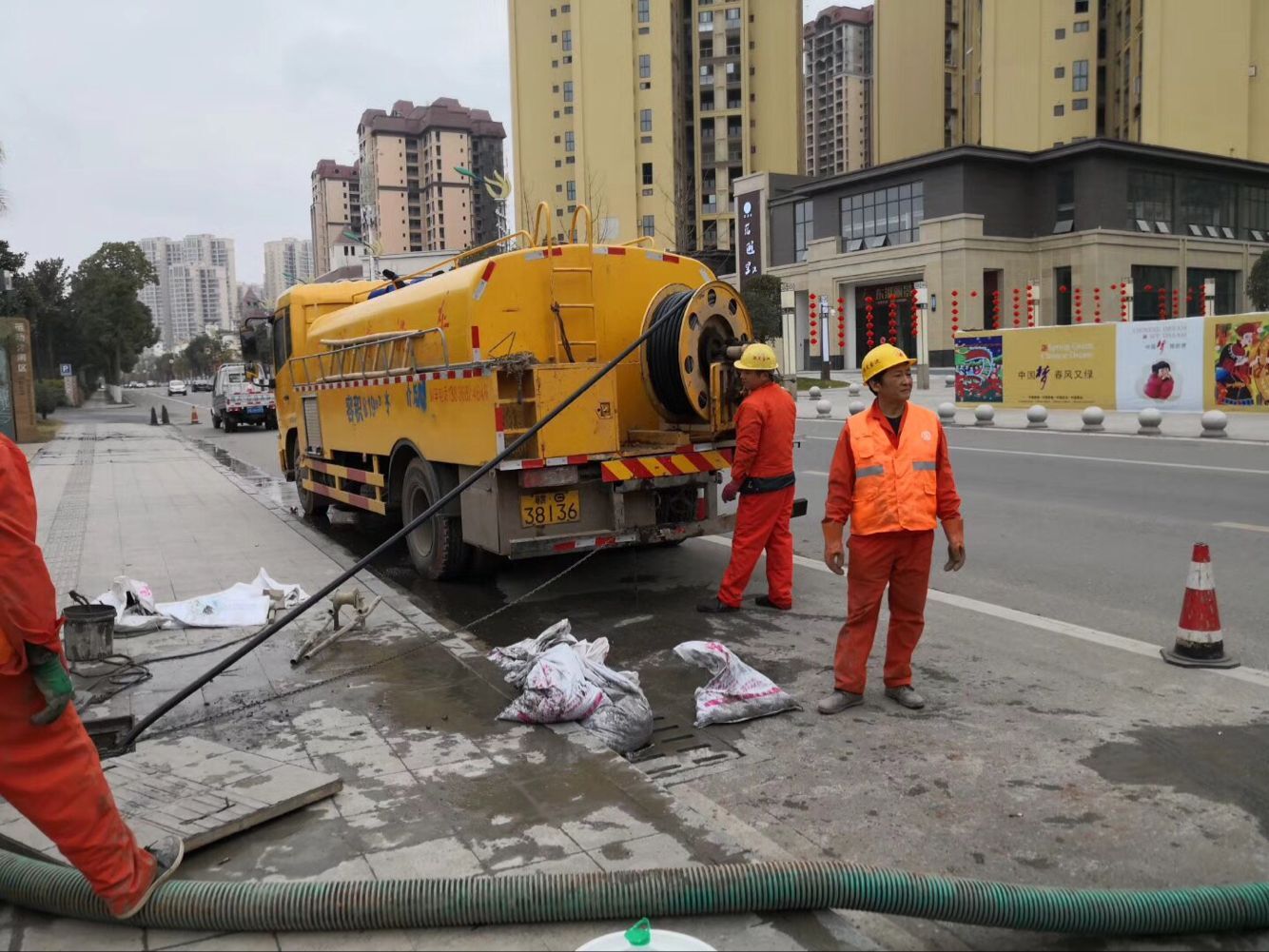 鼎湖排污管道清淤-管道清洗